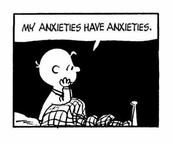 "My anxieties have anxieties."