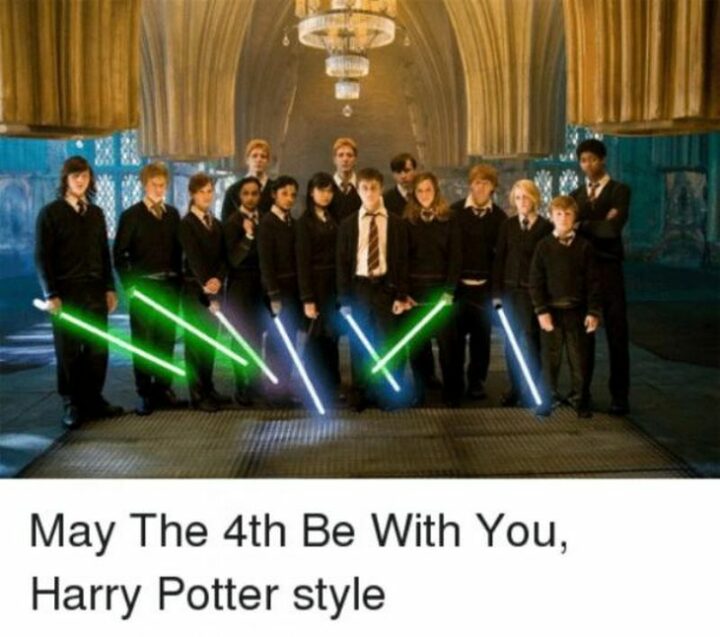"May the 4th be with you, Harry Potter style."