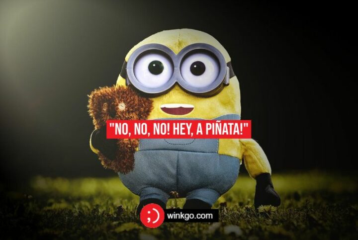 "No, no, no! Hey, a piñata!" - Minions