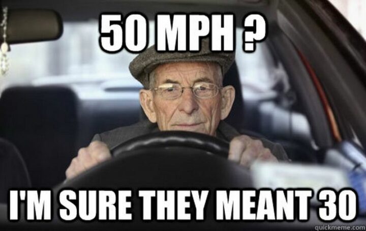 "50 MPH? I'm sure they meant 30."