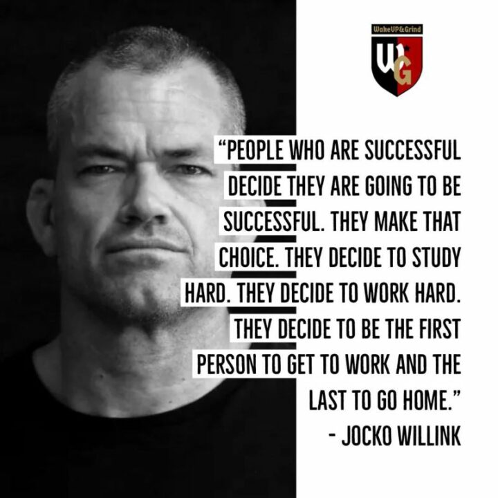 59 Study Motivation Quotes - "People who are successful decide they are going to be successful. They make that choice. They decide to study hard. They decide to work hard. They decide to be the first person to get to work and the last to go home." - Jocko Willink