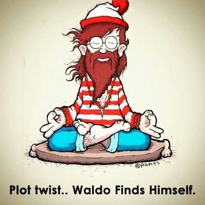 "Plot twist...Waldo finds himself."