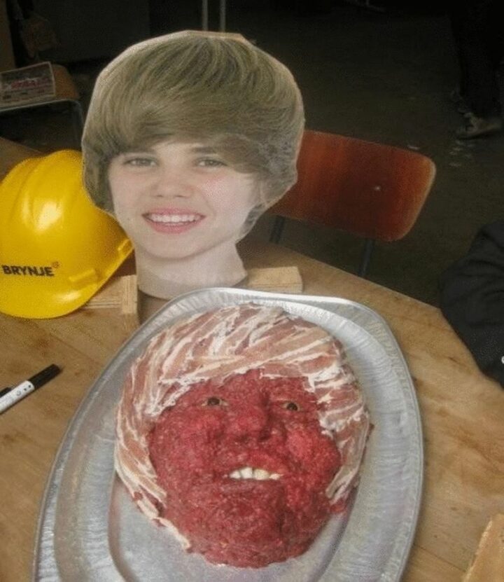 Ever feel like having a slice of Bieber meatloaf?