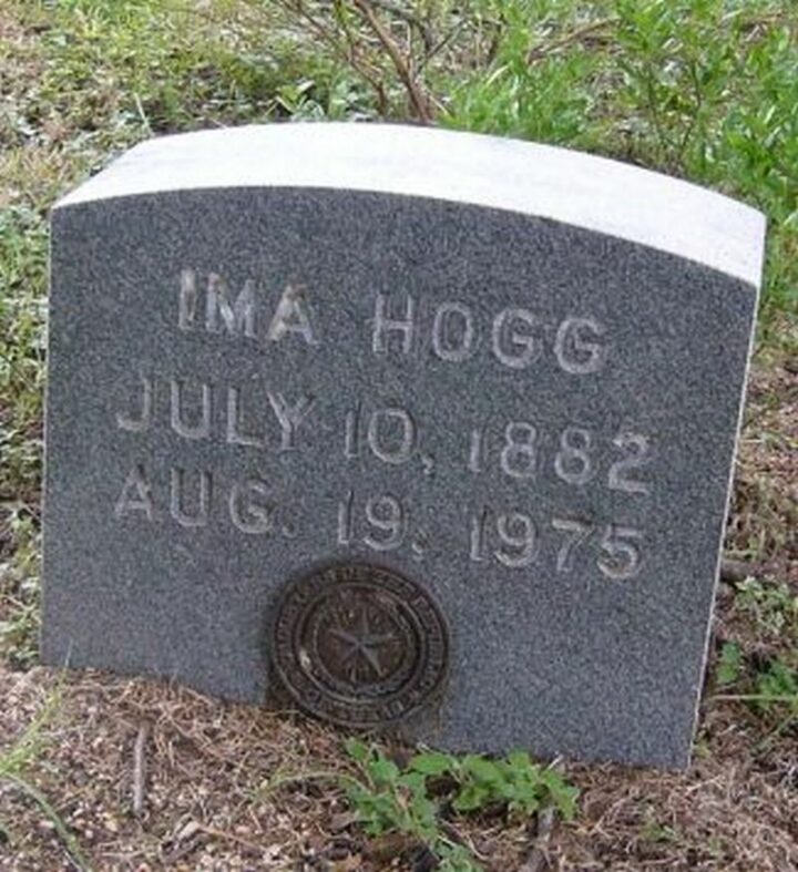 Ima Hogg (July 10, 1882 - Aug. 19, 1975)