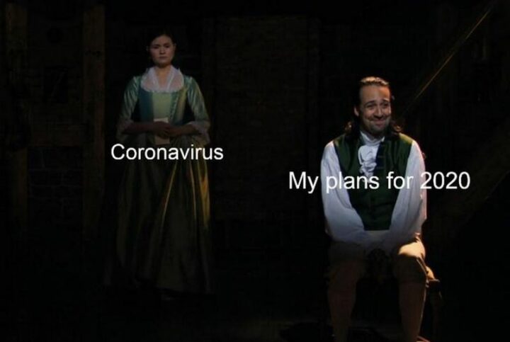 "Coronavirus. My plans for 2020."