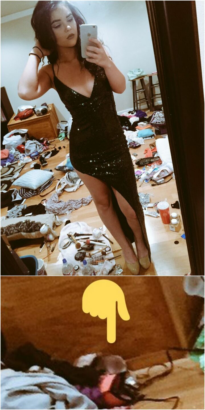 "Going to dinner because I needed an excuse to wear this."