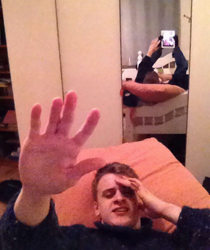 When you can't use your hands, use your feet!