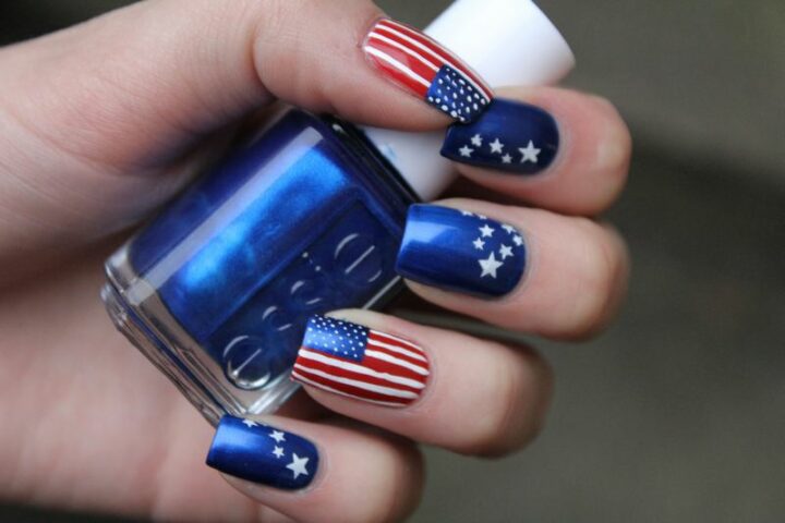 American Flag Manicure