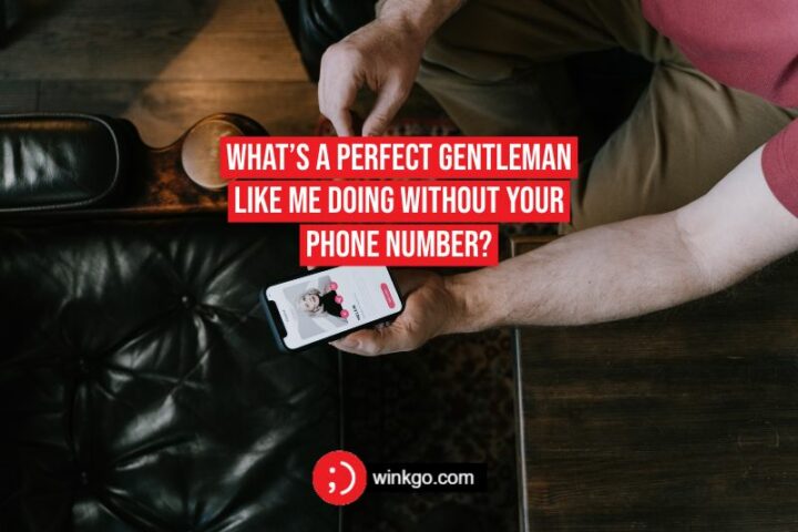 71 Tinder Pick-Up Lines - "What’s a perfect gentleman like me doing without your phone number?"