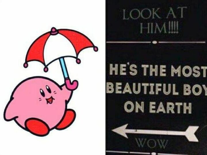 "Look at him!!!! He's the most beautiful boy on earth. Wow."