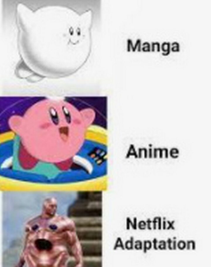 "Manga. Anime. Netflix adaptation."
