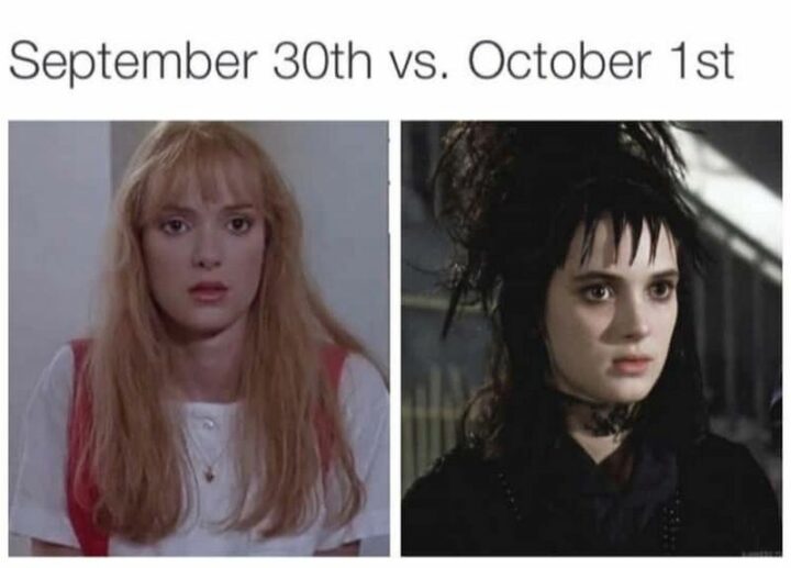 "September 30th vs. October 1st."
