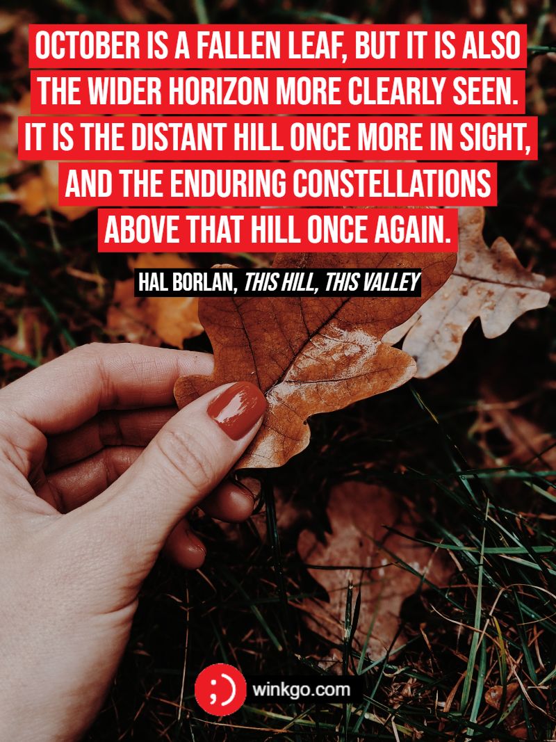 29 Inspirational October Quotes To Welcome Fall