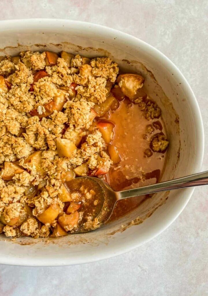 Caramelized Apple Crisp.