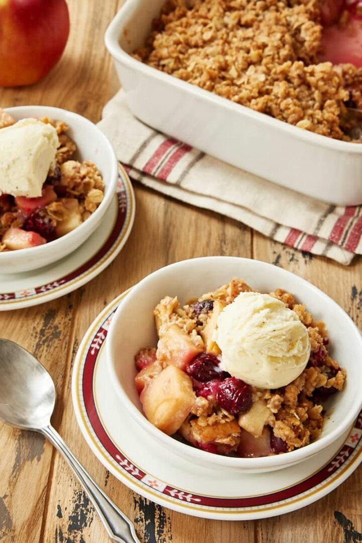 Cranberry Apple Crumble.