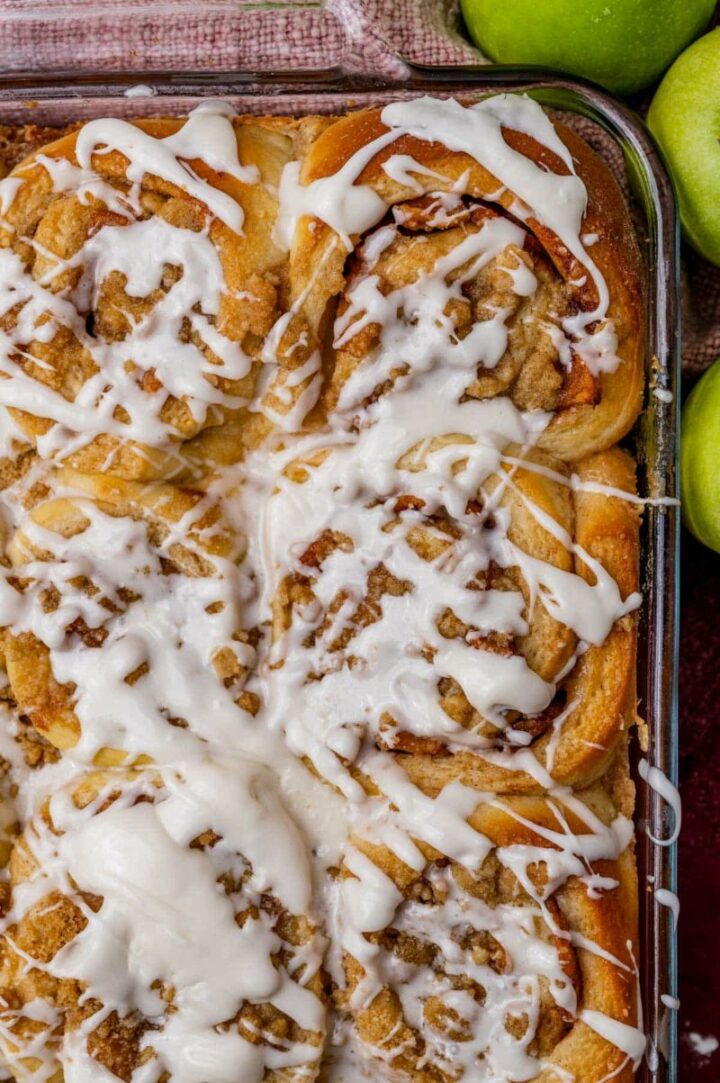 Apple Crisp Cinnamon Rolls.