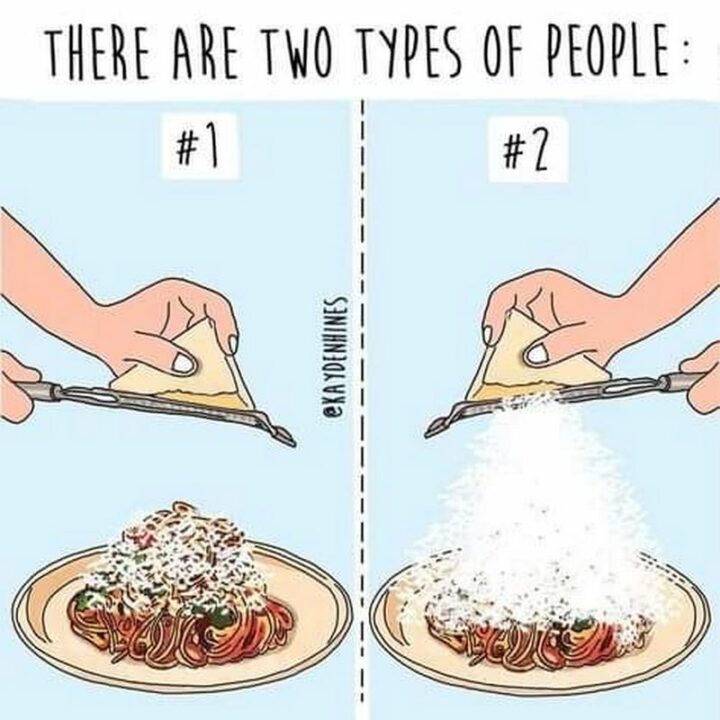 "There are two types of people..."