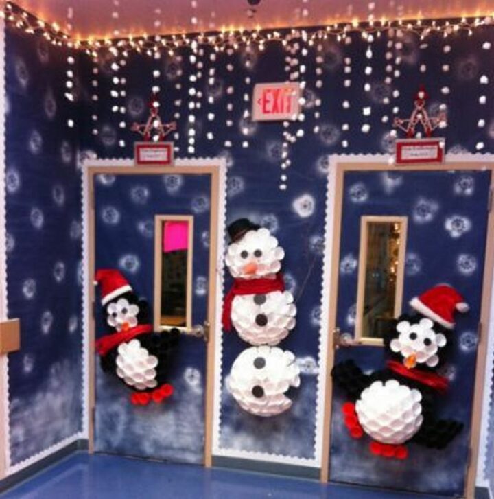 Snowman Door Decor.