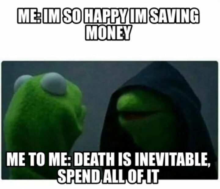"Me to me: Death is inevitable, spend all of it."