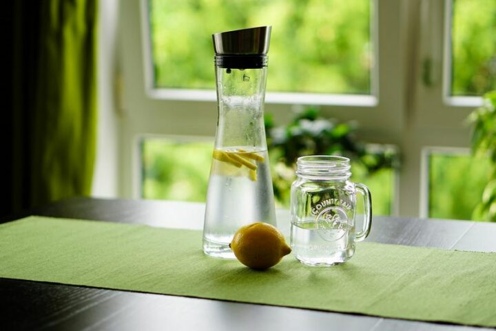 Morning Routine Ideas #2: Drink a glass of lemon water as soon as you wake up.
