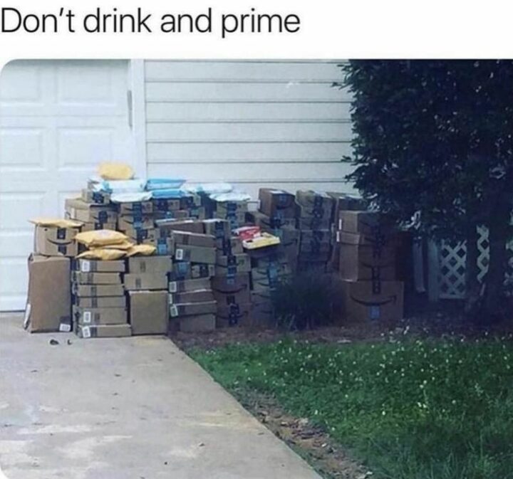 "Don't drink and prime."
