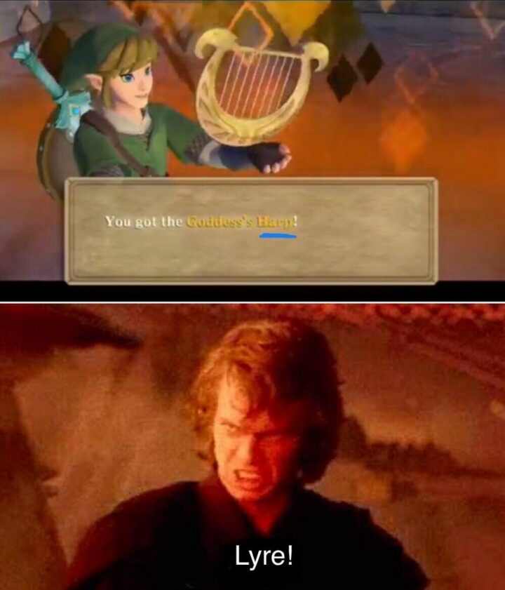 "You got the Goddess's Harp! Lyre!"