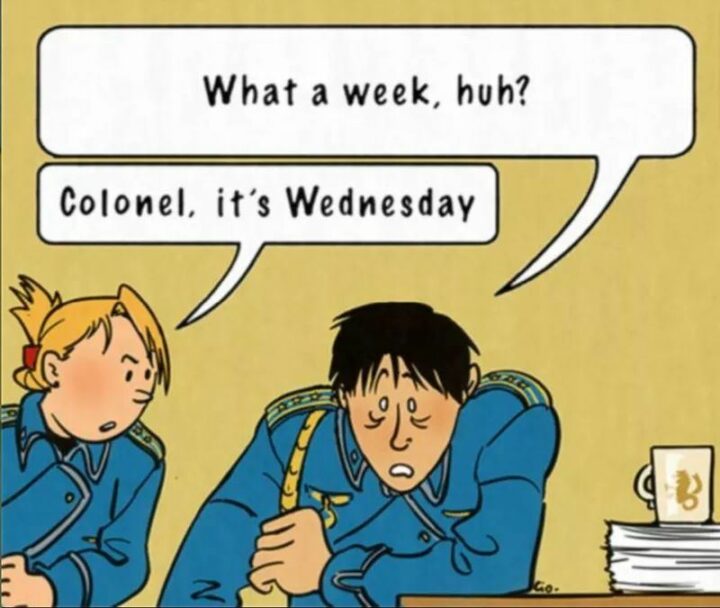 "Welcome to Wednesday! As Bon Jovi once said...Woah, we're halfway there."