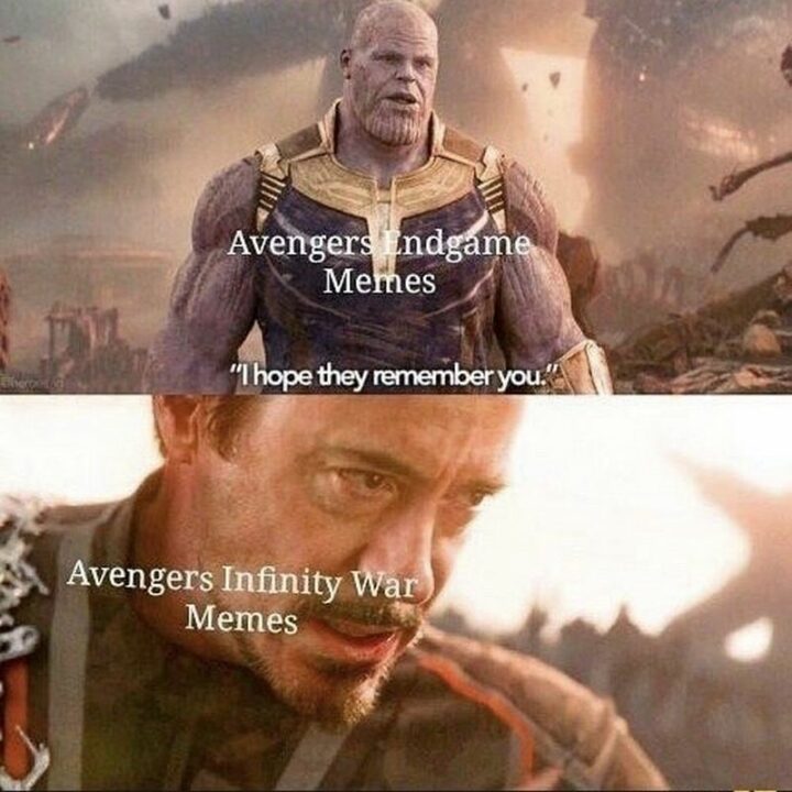 27 Thanos Memes  - "Avengers Endgame memes: I hope they remember you. Avengers Infinity War memes."