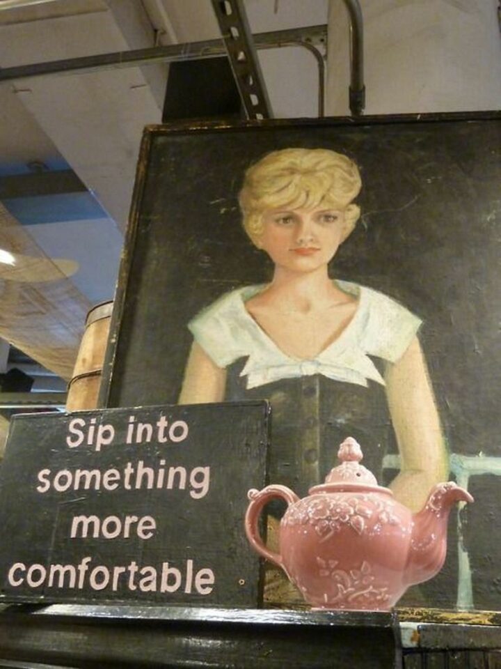 "Sip into something more comfortable."