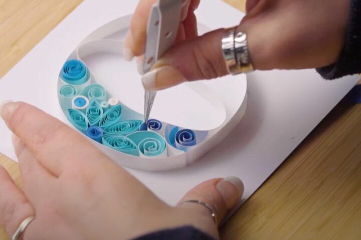 Making Quilled Artwork At Home.