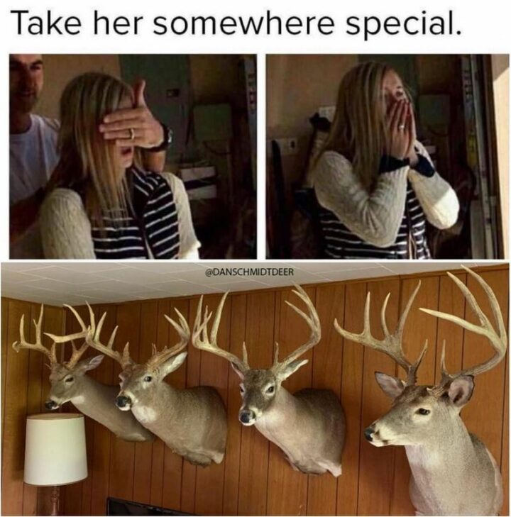 "Take her somewhere special."