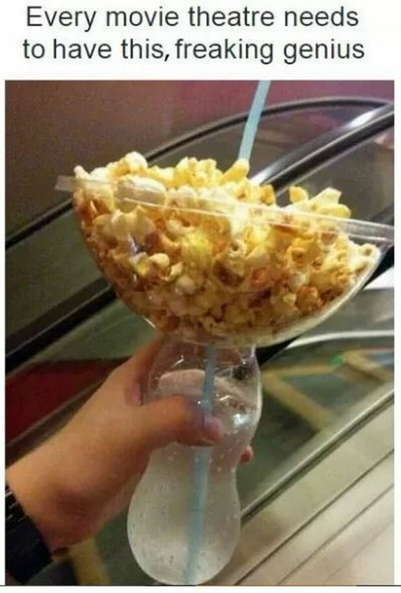 "Every movie theatre needs to have this, freaking genius."