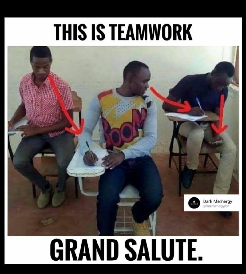 "This is teamwork. Grand salute."