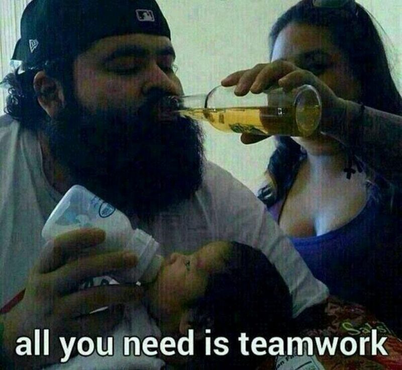 "All you need is teamwork."