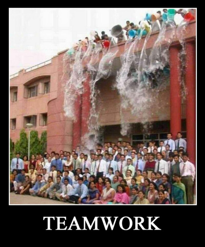 "Teamwork."