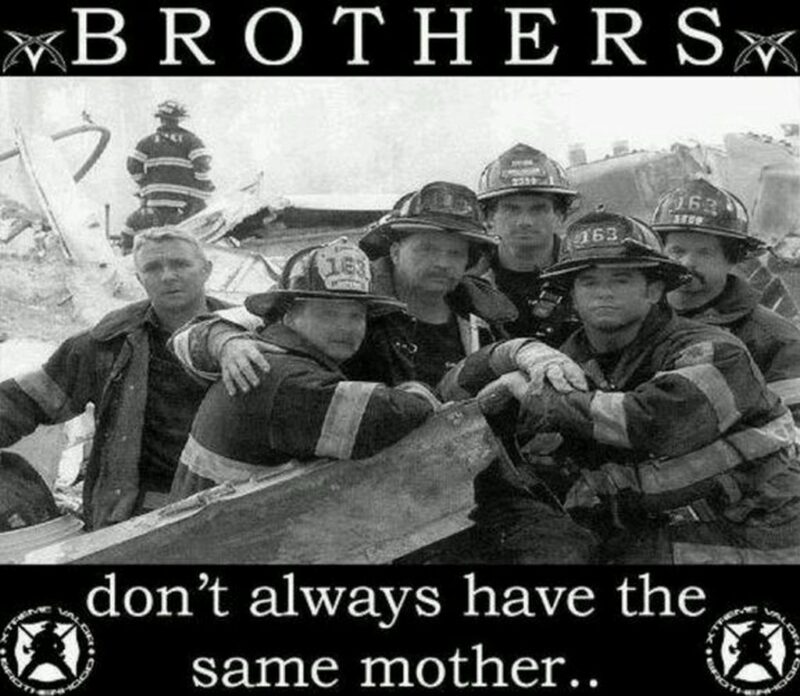 "Brothers don't always have the same mother..."