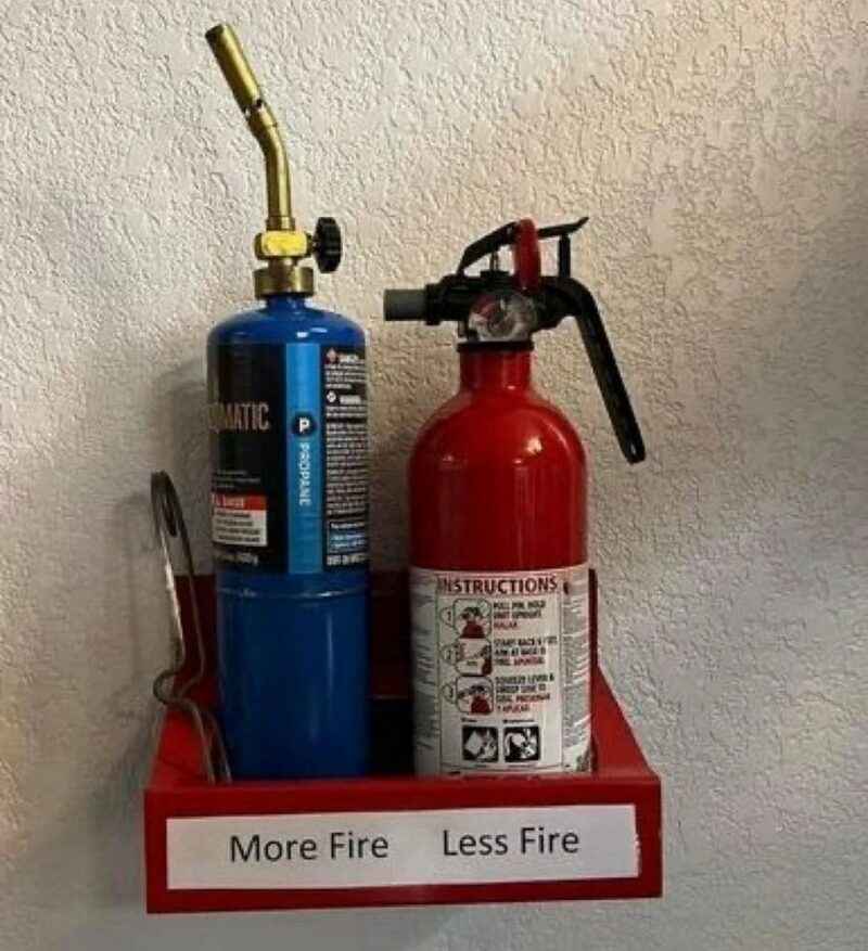"More fire. Less fire."