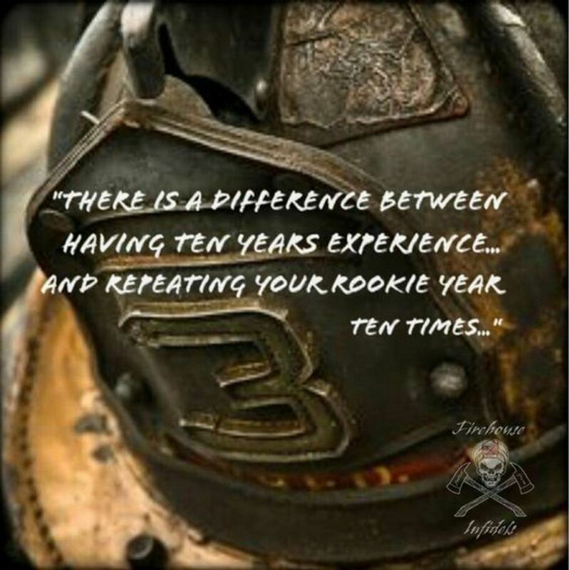 "There is a difference between having ten years experience...and repeating your rookie year ten times..."