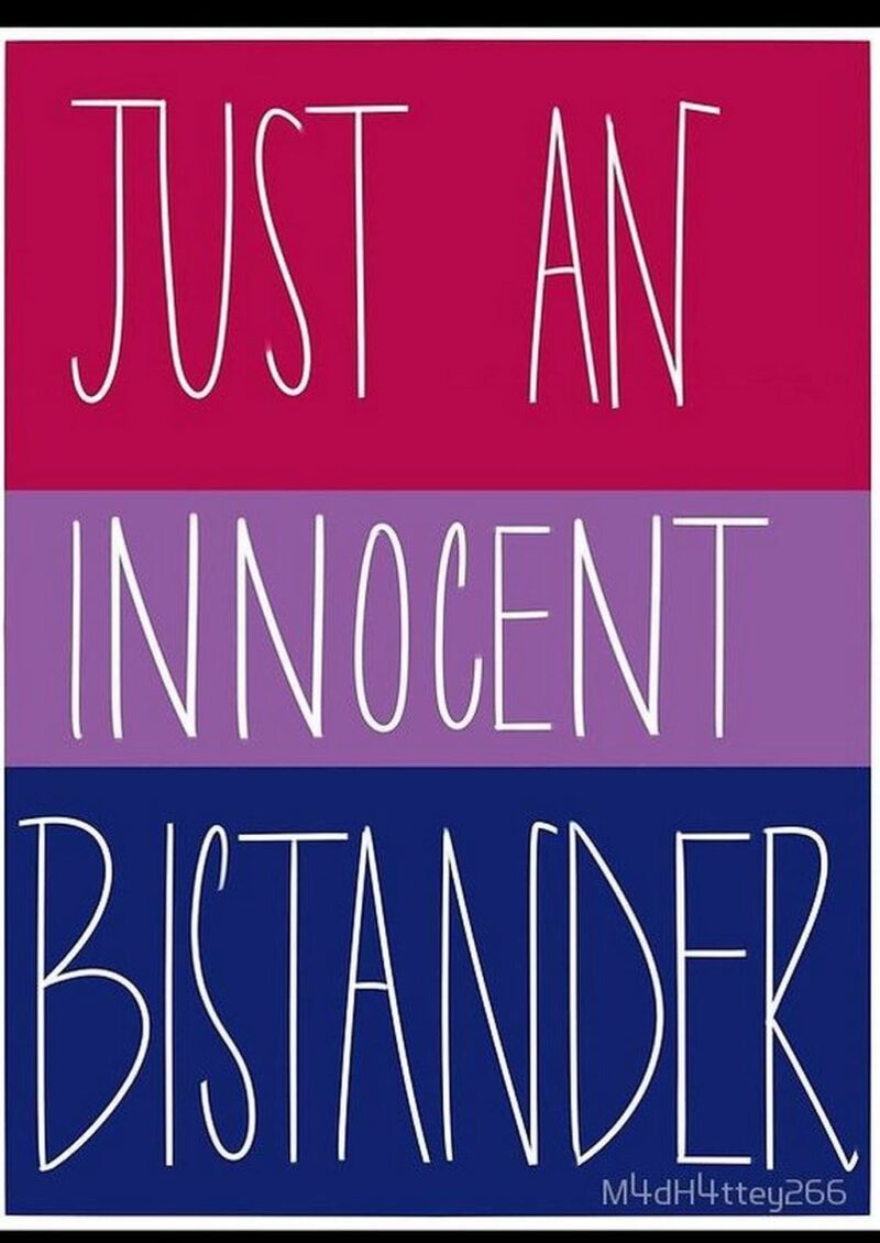 35 mental health memes - "Just an innocent bystander."