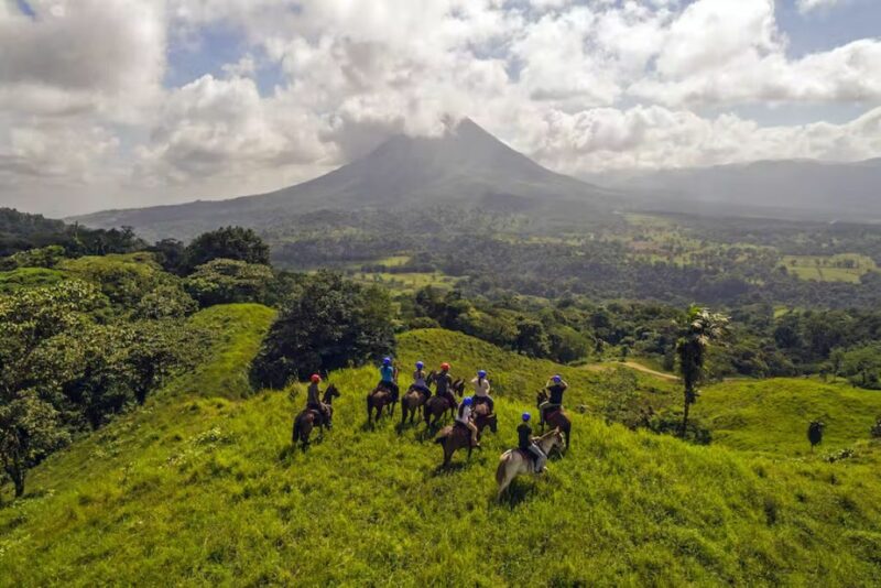 Horseback riding is one of the most popular ways to see the country; it’s a popular activity throughout the national parks, as it fits the eco-friendly culture of Costa Rica.